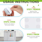 Qinyoung Acrylic Straw Holder for Cabinet Door,Classic,Large,White - Image 3