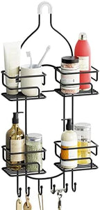 SRIWATANA Shower Caddy Hanging, Shower Organizer with Razor Hooks, Black by SRIWATANA
