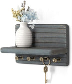 Rebee Vision Key Holder Wall Mount with Shelf for Entryway, Royal Blue by REBEEVISION