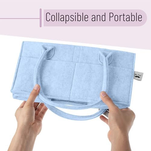 Mr. Pen- Baby Diaper Caddy Organizer, Sky Bliss - Image 6