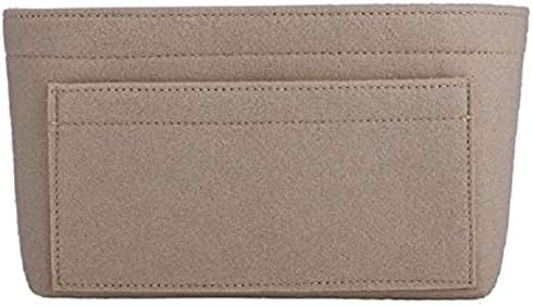 ZTUJO Purse Organizer Insert, Felt Bag Organizer For Handbag Purse Organizer, 13 Colors, 6 Size (Slender Medium, Beige) - Image 3