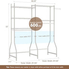 Golpart Laundry Organizer Shelves Over the Washer and Dryer Storage Shelf - Image 4