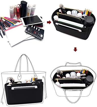 LEXSION Felt Purse Organizer Insert, Tote Bag Shaper Dividers with 5 Sizes - Image 6