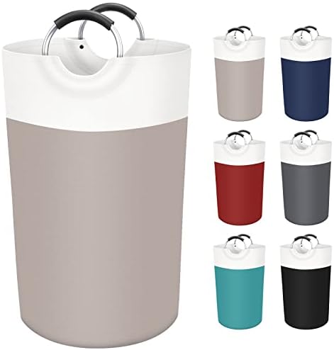 BlissTotes 90L Laundry Basket, Freestanding Collapsible Hamper, Brown by BlissTotes