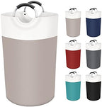 BlissTotes 90L Laundry Basket, Freestanding Collapsible Hamper, Brown by BlissTotes