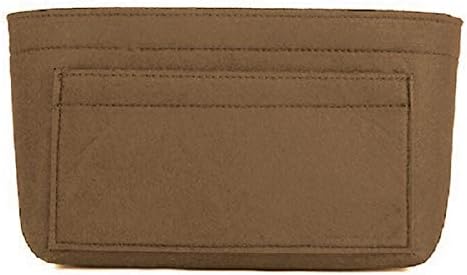 ZTUJO Purse Organizer Insert, Felt Bag Organizer For Handbag Purse Organizer,13 Colors, 6 Size (Large, Light Coffee) - Image 3