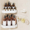 Veken Aluminum Corner Shower Caddy 4-Pack, Never Rust&Large Capacity, White by Veken