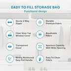SmartCube Underbed Storage Bag 3 Large Under-the-Bed Storage Bins with Reinforced Handles Foldable Under-Bed Storage Bags and Containers by NestNeatly | Large Containers with Reinforced Handles, Foldable Underbed Storage Organizer for Clothing, Blanket... - Image 4
