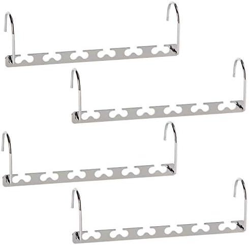 GEFTOL Space Saving Hangers Metal Hanger Magic Cascading Hanger Closet Clothes Organizer(4 Pack) by GEFTOL