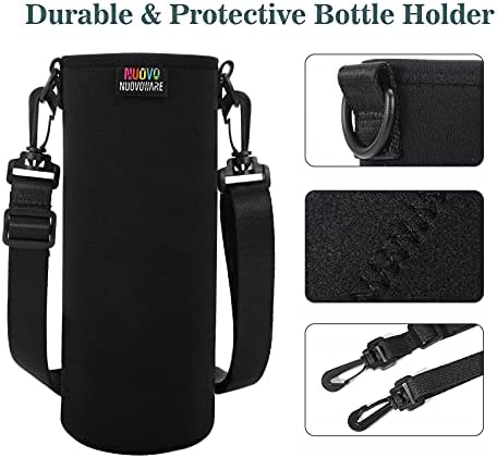 Nuovoware Water Bottle Carrier, 1000ML, Black - Image 3
