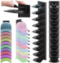 Enwokran Hat Organizer for Baseball Caps 2 Pack - Multilayer Hat Storage Rack with Strong Adhesive, 2 Mounting Options, Holds Up to 40 Hats, Wall/Door Mount for Bedroom Closet(Black) by Enwokran