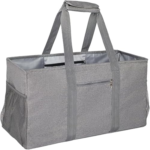 Extra Large Utility Tote Bag - Reusable Grocery Bags Foldable Heavy Duty by XINFULLWOL