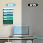 SUPEASY 8-Tier Wall File Organizer, Wall Mounted Mail Sorter, 2 Pack - Image 7