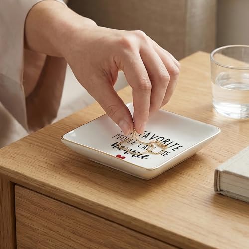 Nannie Gifts Jewelry Dish Tray, Best Grandma Mother's Day Birthday Gifts from Grandkids Ceramic Jewelry Tray for Rings Earring Bracelet Necklace, Grandmother Gift Trinket Dish for Women - Image 2
