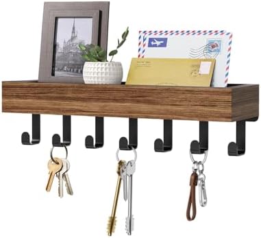 Key Holder Wall Mount Magnetic Adhesive - Key Hooks Rack with shelf by Unknown