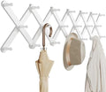 OROPY Accordion Wall Hanger with 20 Pegs, Expandable Wooden Coat & Hat Rack by OROPY