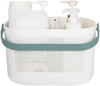 Plastic Portable Shower Caddy Basket, Storage Organizer with Handle, Green by UUJOLY