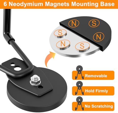 ENUODA Strong Magnetic Hooks Heavy Duty Magnet Garage Hooks for Cruise - Image 2