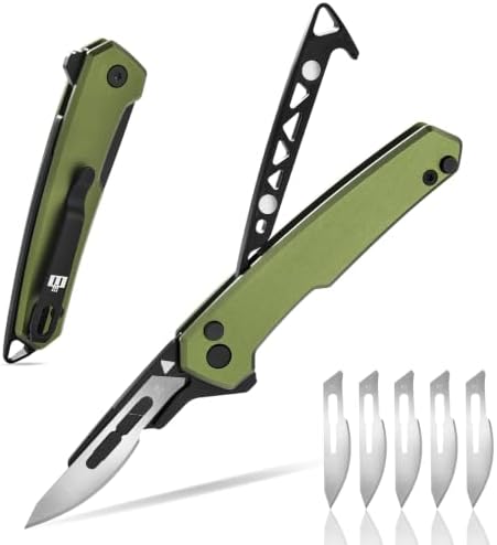folding pocket box cutter with blade storage Change blades in seconds by Unknown