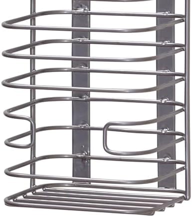 Household Essentials Satin Nickel Steel Door Basket - Image 3