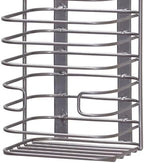Household Essentials Satin Nickel Steel Door Basket - Image 3