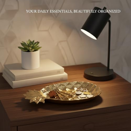 Multipurpose Ceramic Catchall Tray for Jewelry, Keys, and Snacks - 7.7 x 5.3 Inch Decorative Dish for Nightstand, Vanity, or Entryway (1 Piece) - Image 3