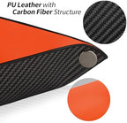 Valet Tray Organizer with Carbon Fiber Style Texture, Foldable Catchall Tray for Keys, Wallet & Everyday Essentials(Orange-Small) - Image 6