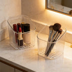 4 Pack Clear Stackable Organizer Bins, Storage Bin, Pantry & Desk Organizer - Image 4