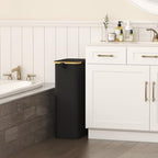 Lifewit 75L Slim Laundry Hamper with Lid and Removable Bag, Black - Image 2