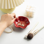 Mecaikru Ceramic Ring Dish, 4 in Jewelry Tray with Kiln Glaze Catchall Bowl - Image 5