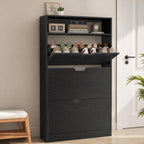VASAGLE Shoe Cabinet with 3 Flip Drawers, Holds up to 24 Pairs of Shoes by Unknown