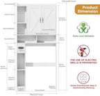Over the Toilet Storage Cabinet, 31”W Bathroom Organizer - Image 2