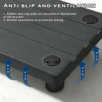2PCS Instant Dry Sink Caddy for Bathroom Counter, Durable Kitchen Sink Organizer, Diatomite Stone Drying Tray, Upgrade Water Absorbing Stone Tray for Sink, Anti-Slip Stone Soap Tray -Dark Gray - Image 6