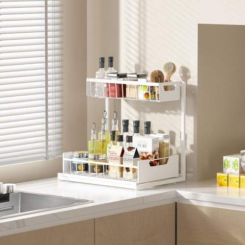 Ceetug Under Kitchen Sink Organizers and Storage, White, 2 Pack - Image 5