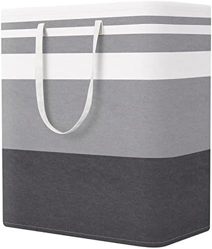 StorageRight Laundry Basket Hamper, 100L Collapsible Clothes Storage, Grey by StorageRight
