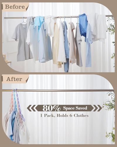 Space Saving Hangers for 96 Clothes, Reinforced Collapsible Hangers | 360° Swivel Hook, Fully Assembled, Hanger Hooks Space Saver for Closet Organizers and Storage, Dorm Room Essentials, Black - Image 2