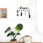 Mkono Key Holder Wall Mounted with 7 Hooks, Wood Key Hanger Home Decor - Image 4