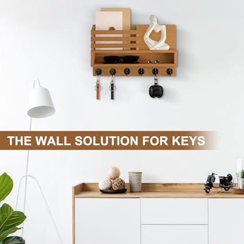 Key and Mail Holder Wall Mount, Key Holder with Long Storage Box - Image 7
