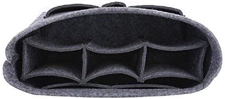 ZTUJO Purse Organizer Insert, Felt Bag Organizer For Handbag Purse Organizer,13 Colors, 6 Size (Slender Large, Grey) - Image 5