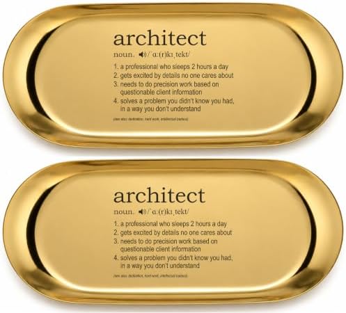 Pawpy Mate Catchall Tray Set of 2, Stainless Steel Oval Gold Decorative Tray, 7x3 Inch, Rust Resistant Stackable Vanity Tray, Modern Polished Finish for Bathroom, Nightstand, and Entryway by Unknown