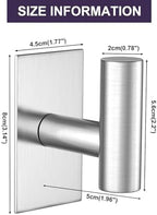 VAEHOLD Wall Towel Hooks, Heavy Duty Sticky Holder Waterproof Towel Hooks for Hanging Coat, Clothes, Closet Hook Wall Mount for Kitchen (Silver, 8 Pack) - Image 6