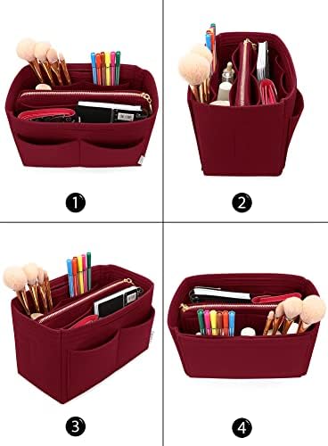 LEXSION Felt Purse Organizer Insert, Tote Bag Shaper Dividers with 5 Sizes - Image 4