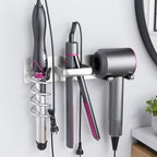 Tindbea Hair Dryer Holder Wall Mount Aluminum Alloy Hot Tools Organizer by Tindbea