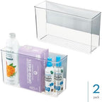 iDesign Magnetic Large Clear Plastic Organizer Bins, 2-Pack - Image 2