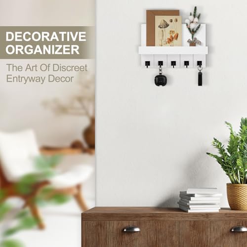 Key Holder for Wall, Decorative Key Holder with Shelf - Image 5