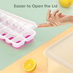 DOQAUS Ice Cube Tray with Lid and Bin,4 Pack Ice Cube Trays for Freezer - Image 5