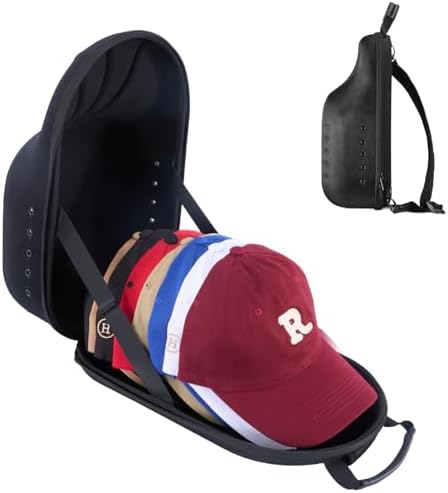 ProCase Hard Shell Travel Case for Baseball Caps Holds 7-8 Hats by ProCase