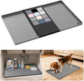 URMONA Waterproof Silicone Under Sink Mat 22'' x 14'' Shelf Liner for Kitchen and Bathroom, Cabinet and Counter Protector, Storage and Organizers, Litter Mat, Pet Cat Puppy Essentials(Beige) by URMONA