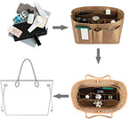 ZTUJO Purse Organizer Insert, Felt Bag Organizer For Handbag Purse Organizer,13 Colors, 6 Size (Large, Silky Brown) - Image 5