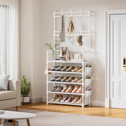 Shoe Rack 5 Tier Shoe Organizer Storage 15-20 Pairs for Closet Entrance - Image 2